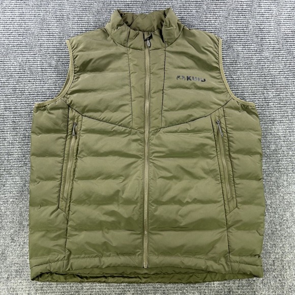 Kuiu Fiber Ball Down Tube DWR Insulated Vest Mens XL Military Green Lightweight - Picture 1 of 13